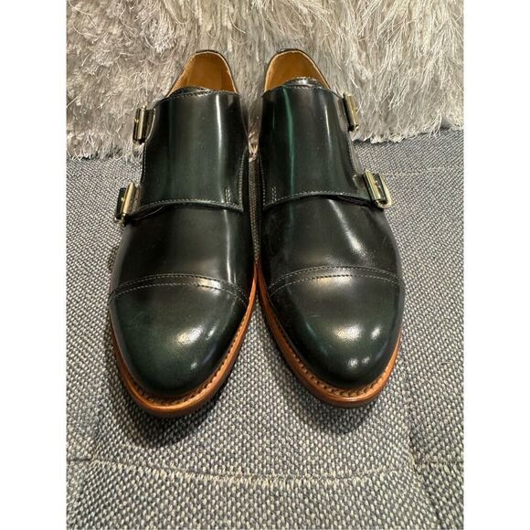 The Office Of Angela Scott Mr. Colin Double-Monk Oxfords Shoes size 38 Dark Gree - Picture 3 of 11